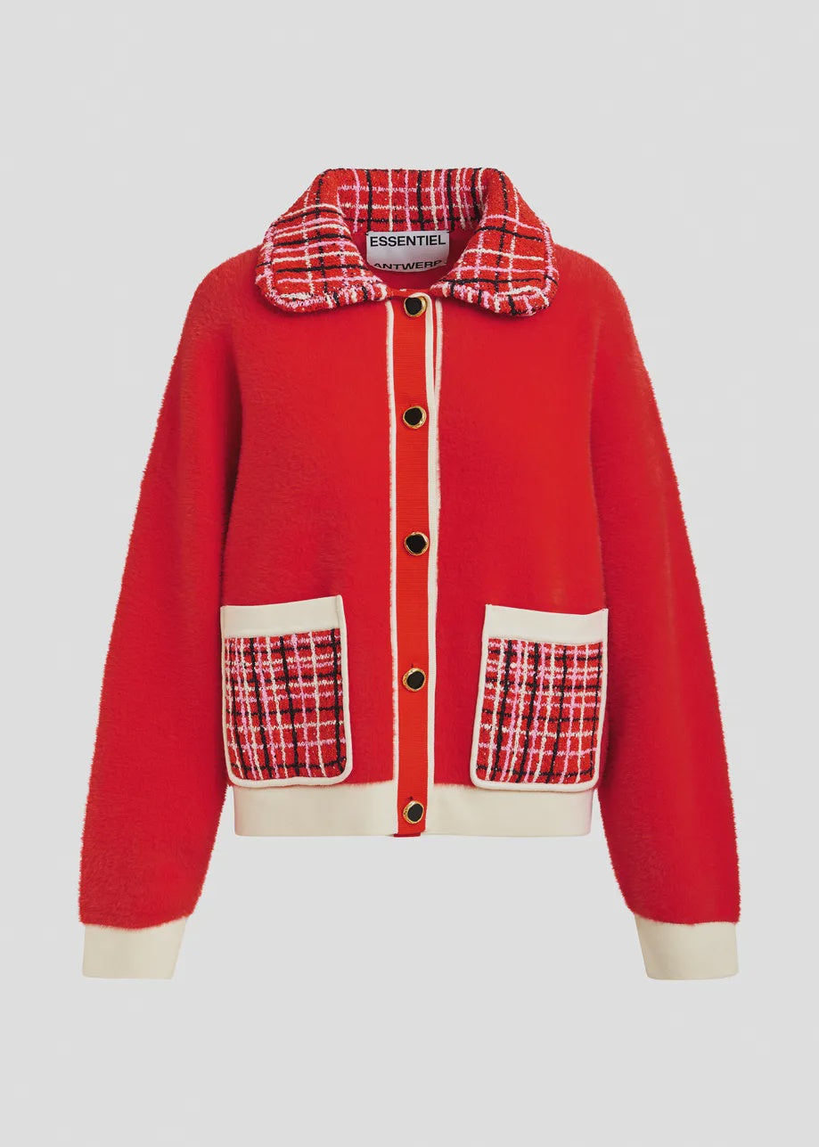 Joilu Cardigan - Red