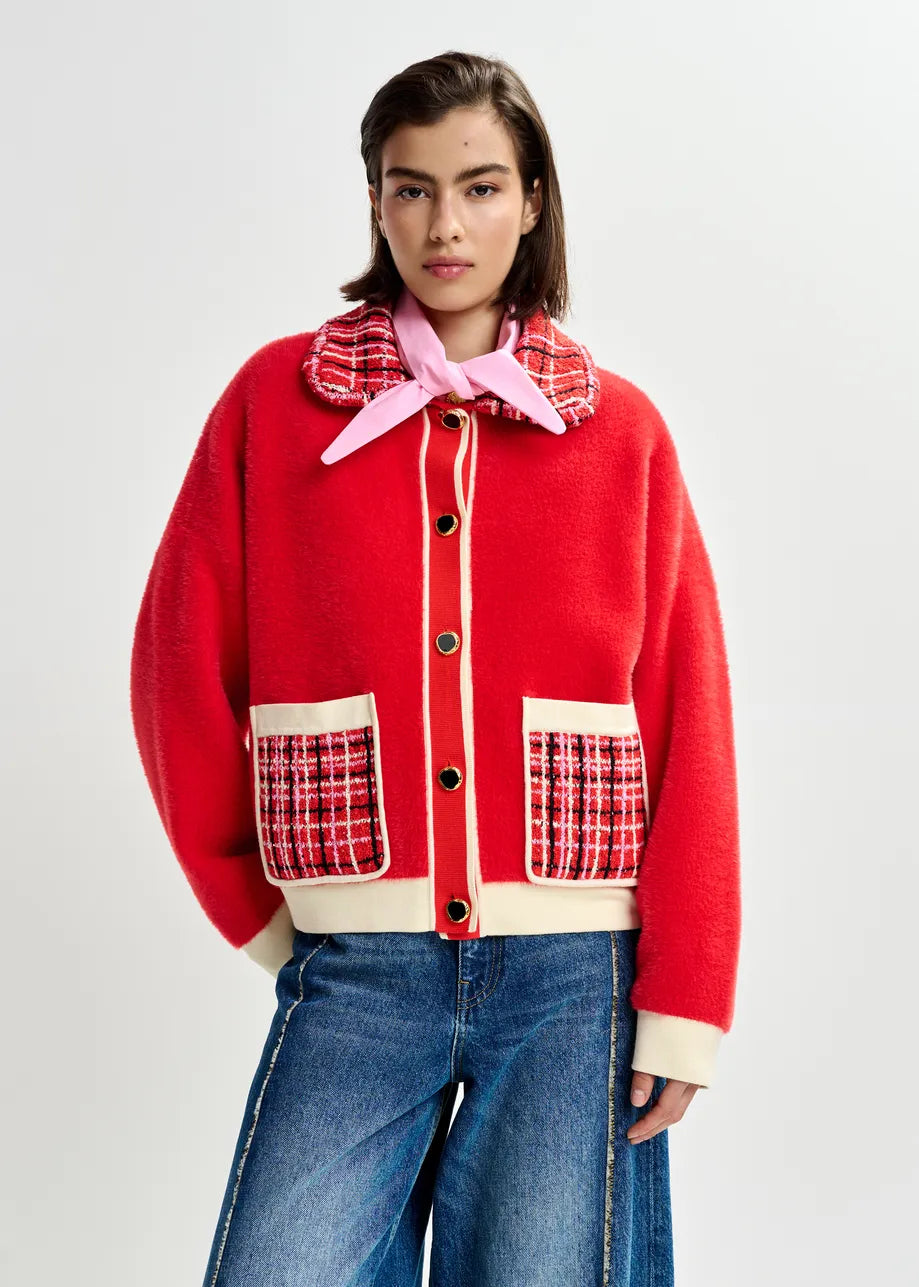 Joilu Cardigan - Red