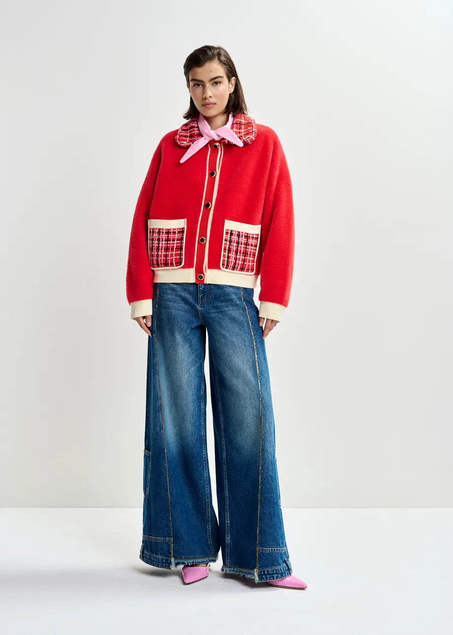 Joilu Cardigan - Red