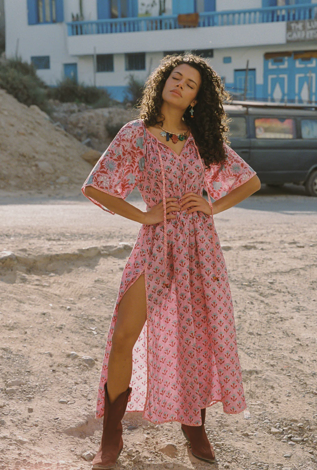 Kamala Block Print Primavera Maxi