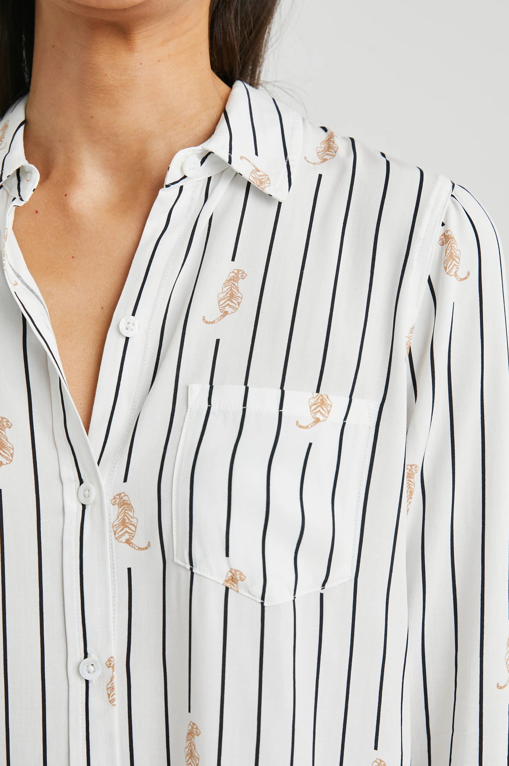 Kathryn Shirt - Striped Tiger