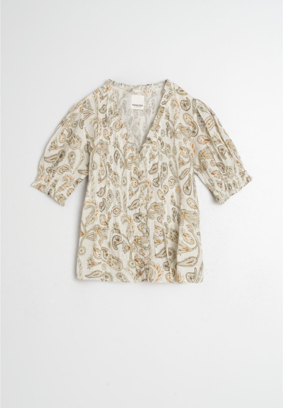Micro Ruffle Voile Shirt