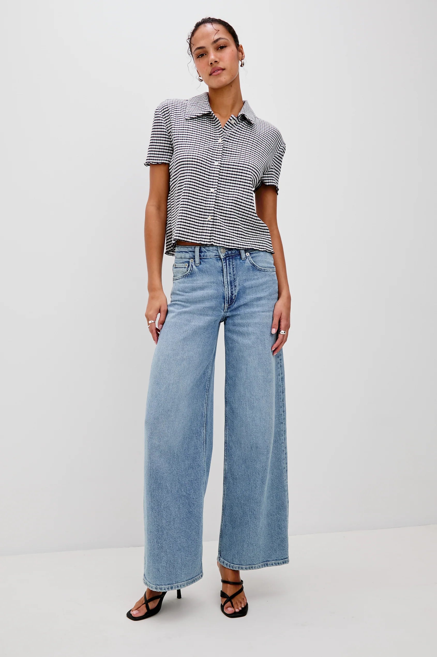 Limon Shirt - Navy Gingham