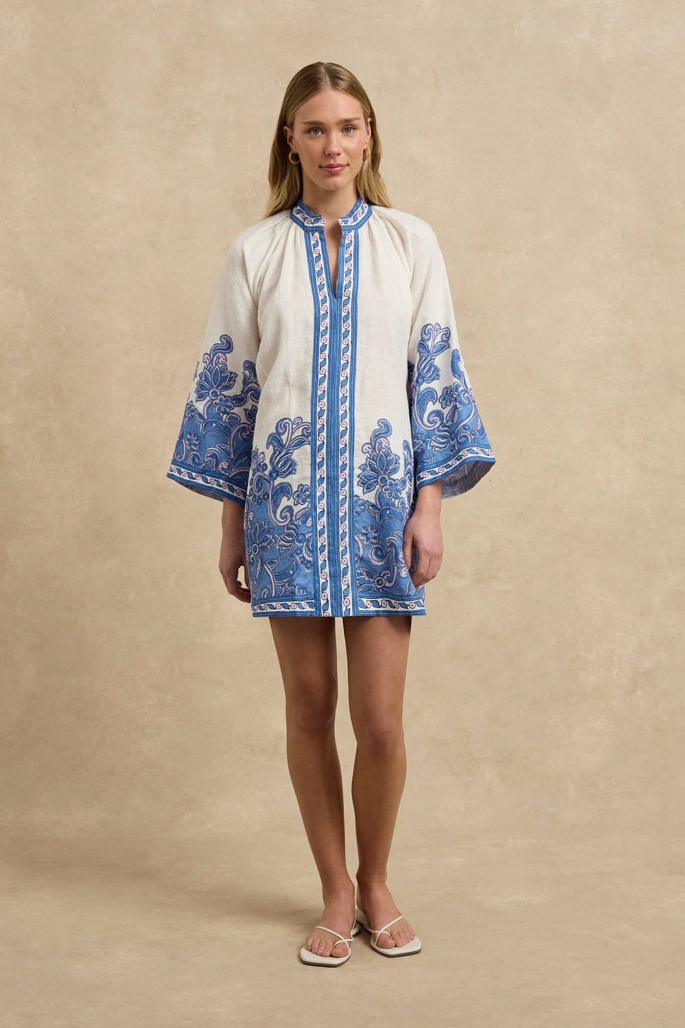 Lumi Dress - Brocade Azul