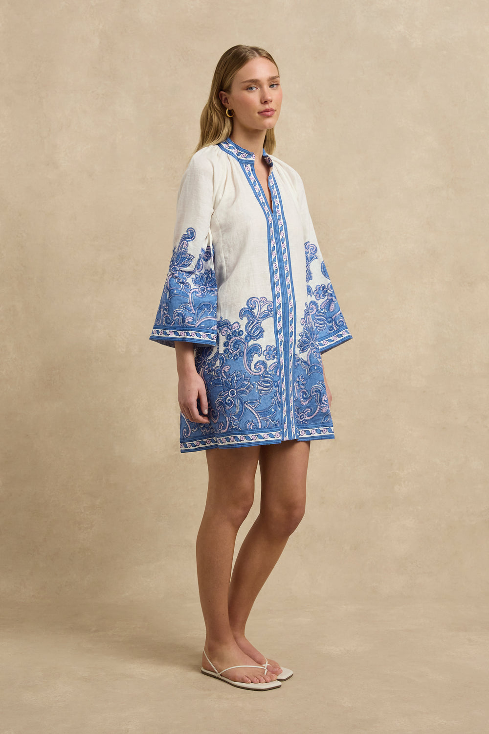 Lumi Dress - Brocade Azul