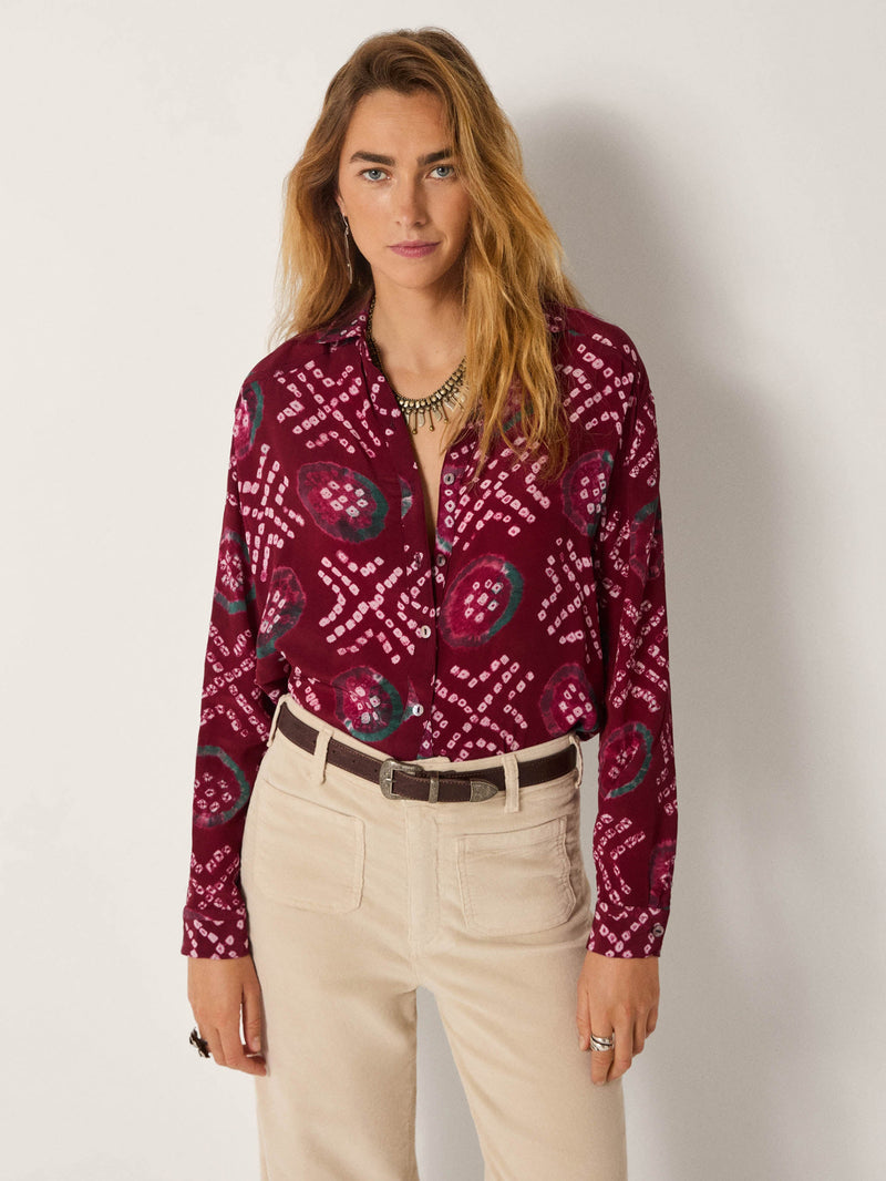 Ana Wine Blouse