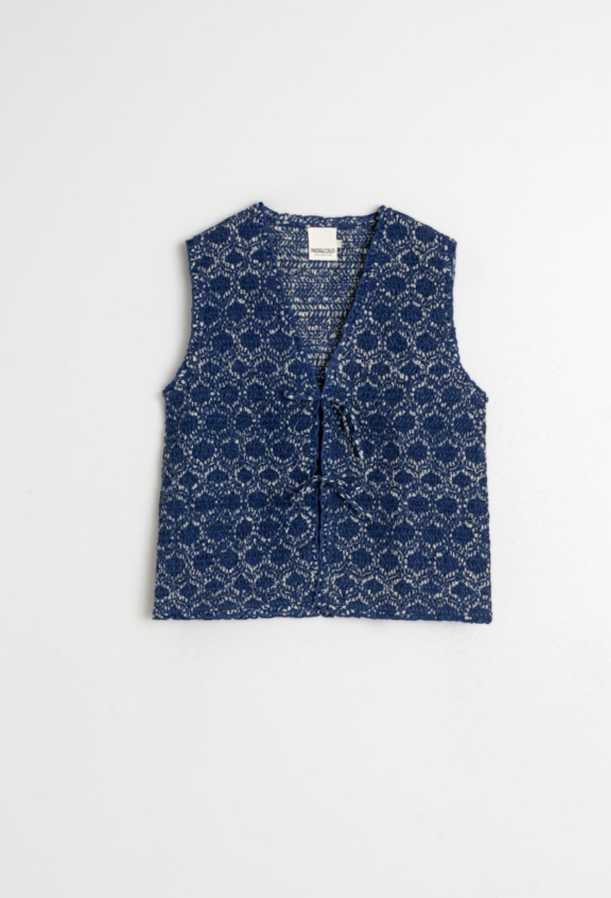 Indigo Vest Blouse