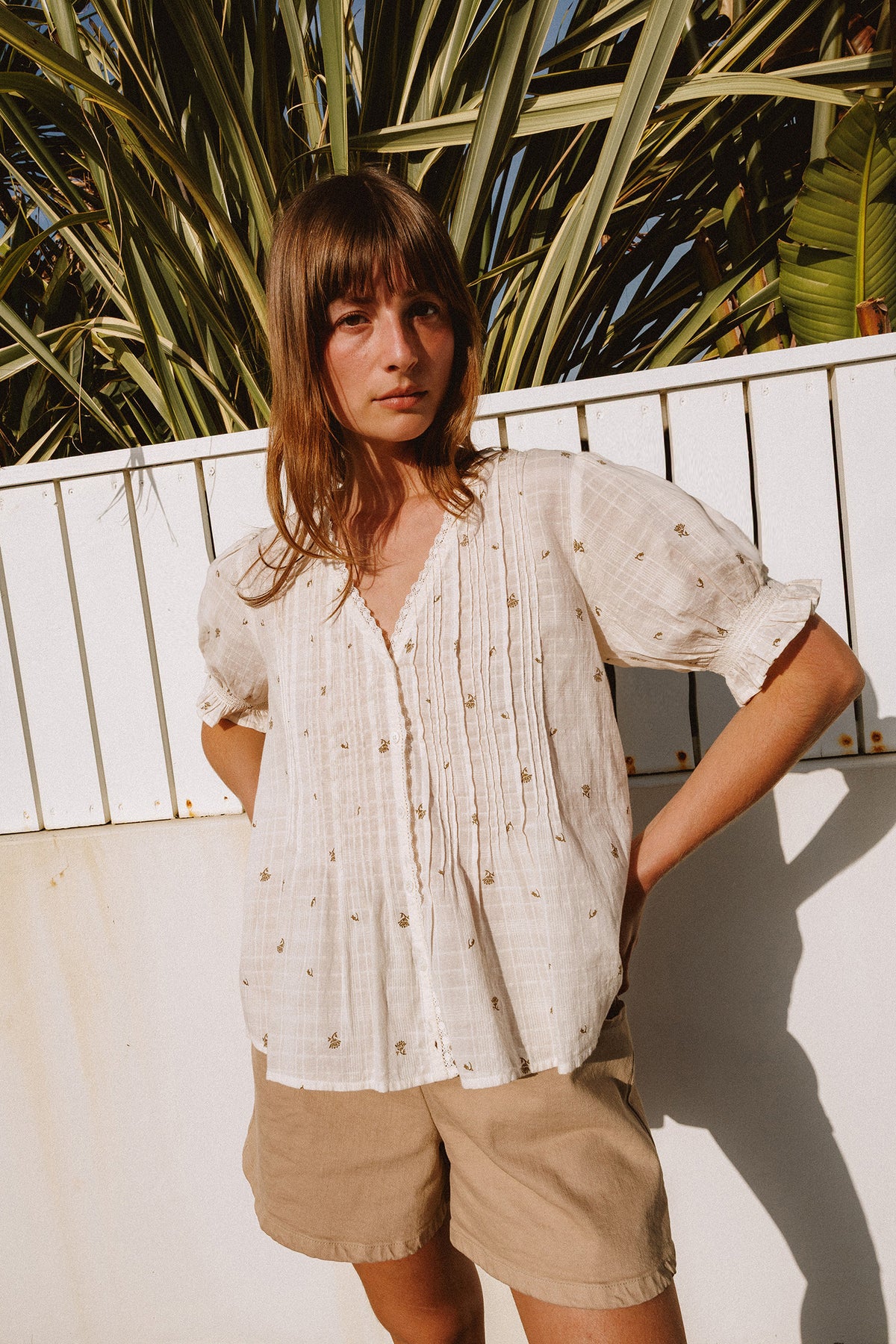 Puffed Sleeve Blouse