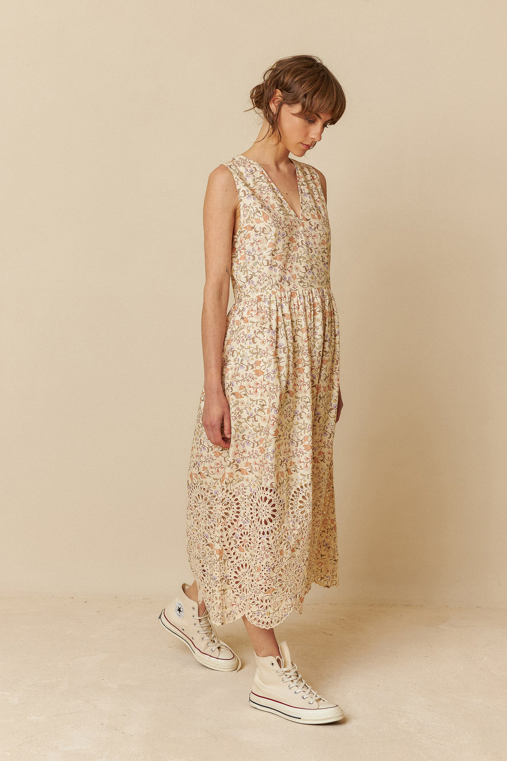 Cotton Lacework Dress