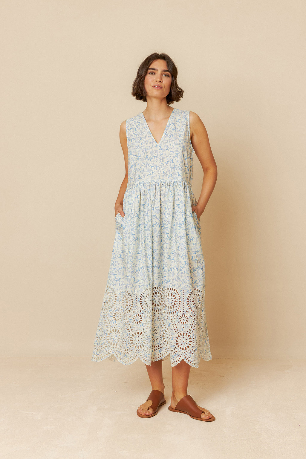 Cotton Lacework Dress
