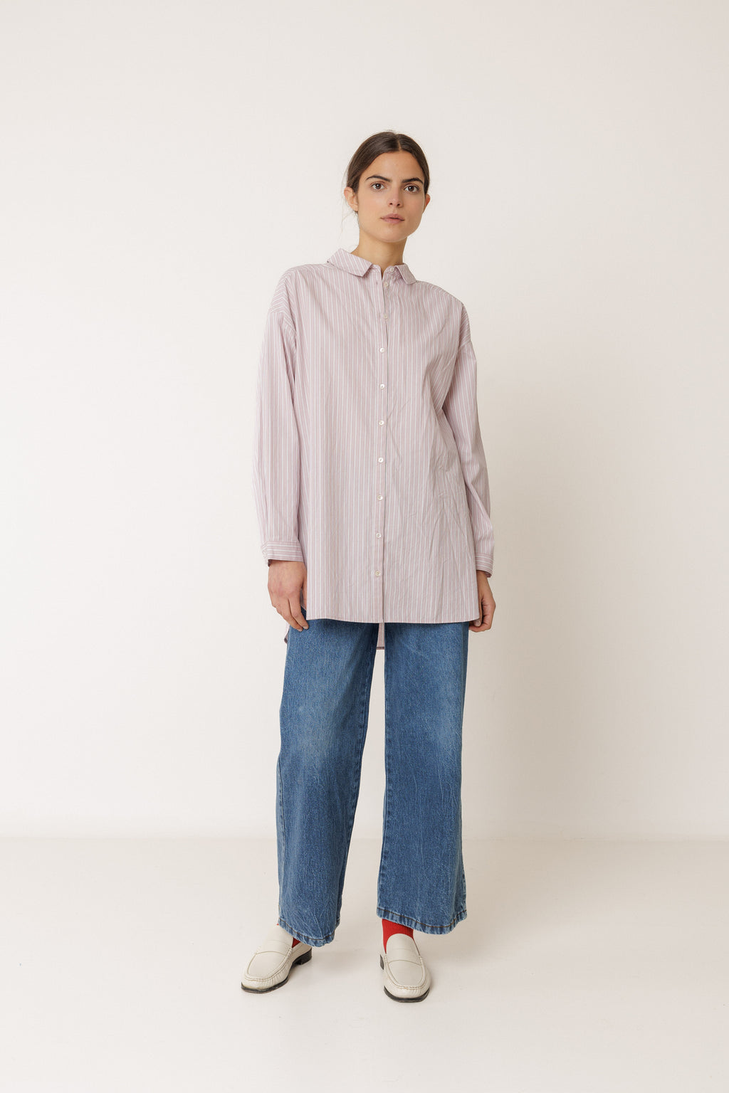 Mauve Striped Shirt