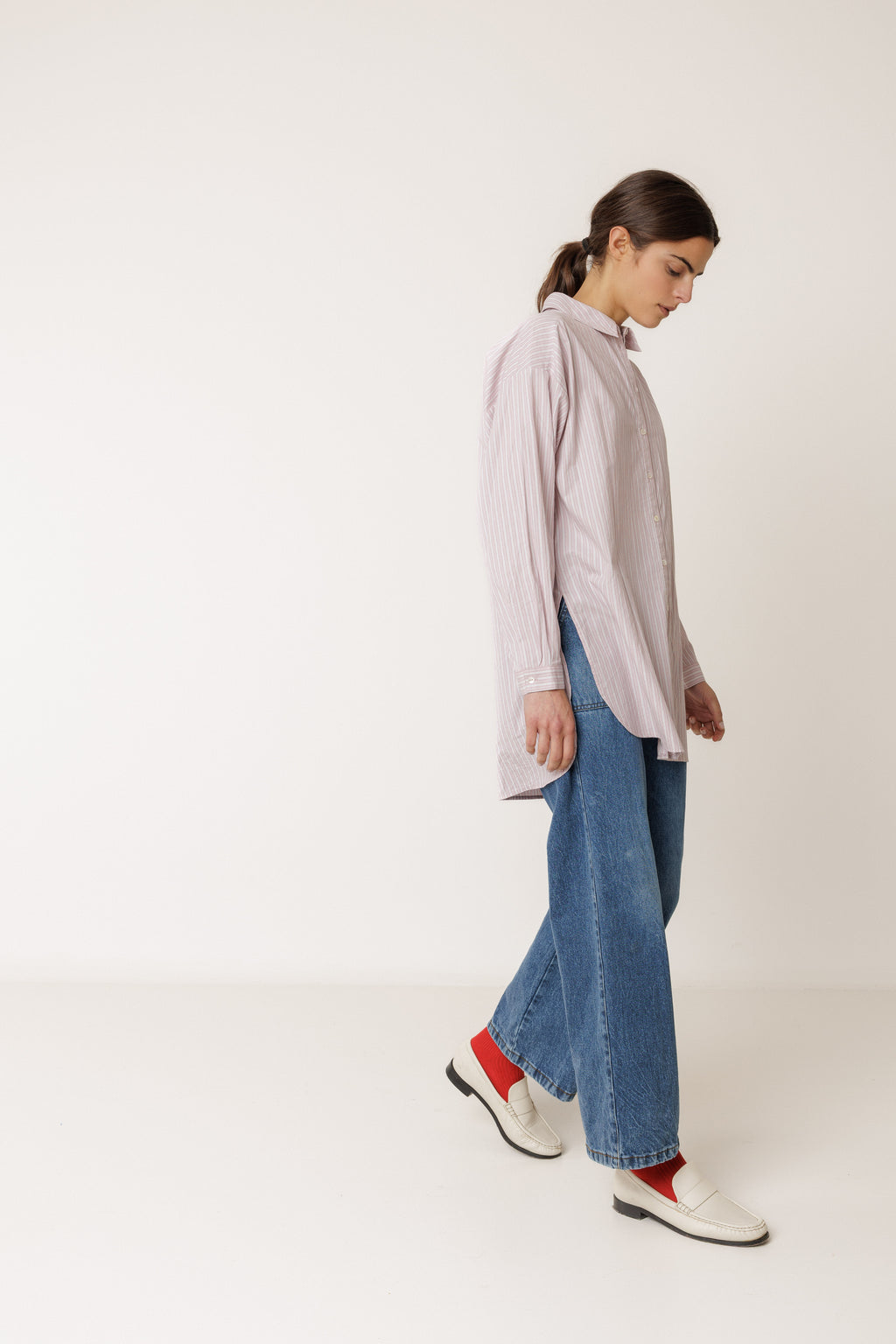 Mauve Striped Shirt