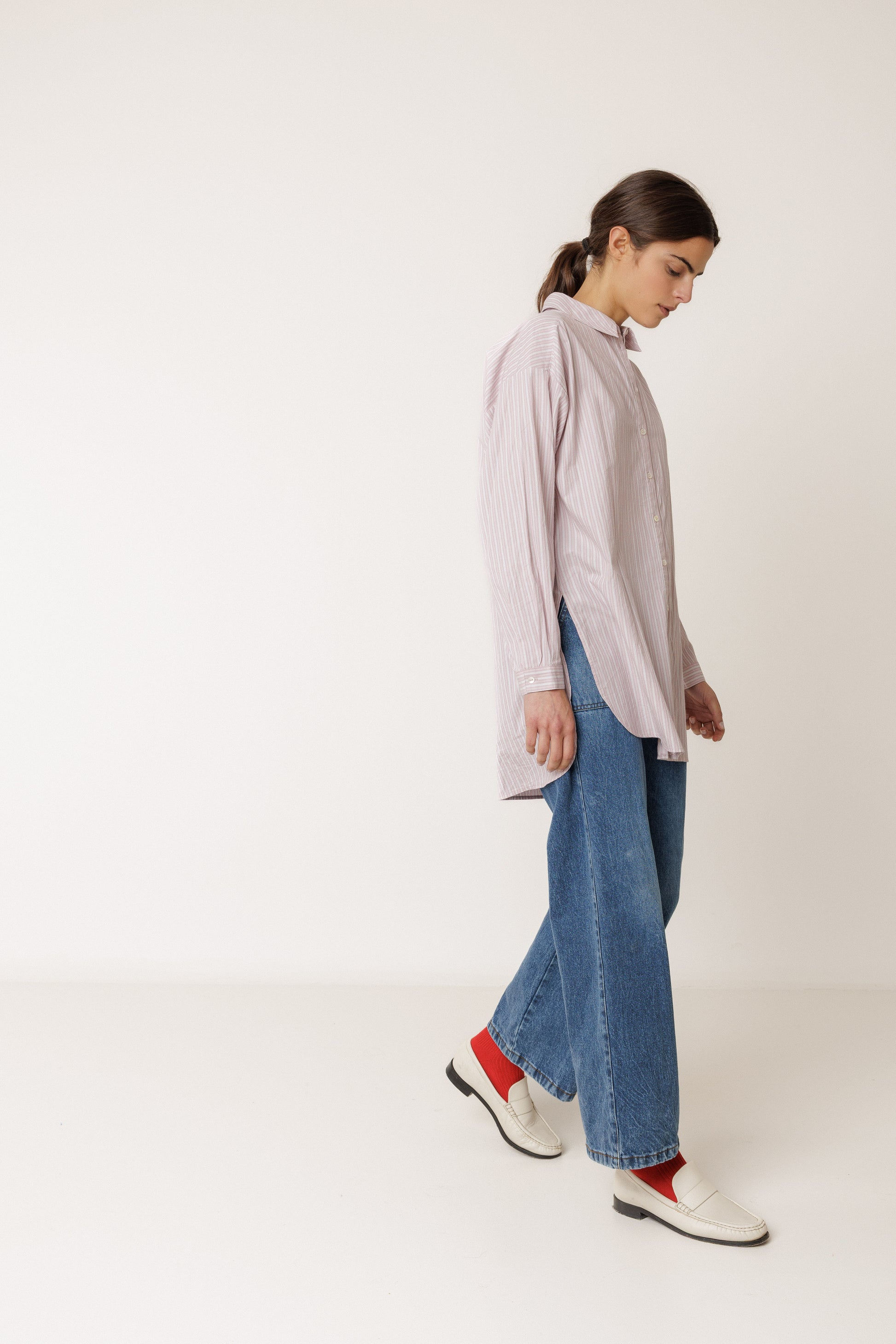 Mauve Striped Shirt