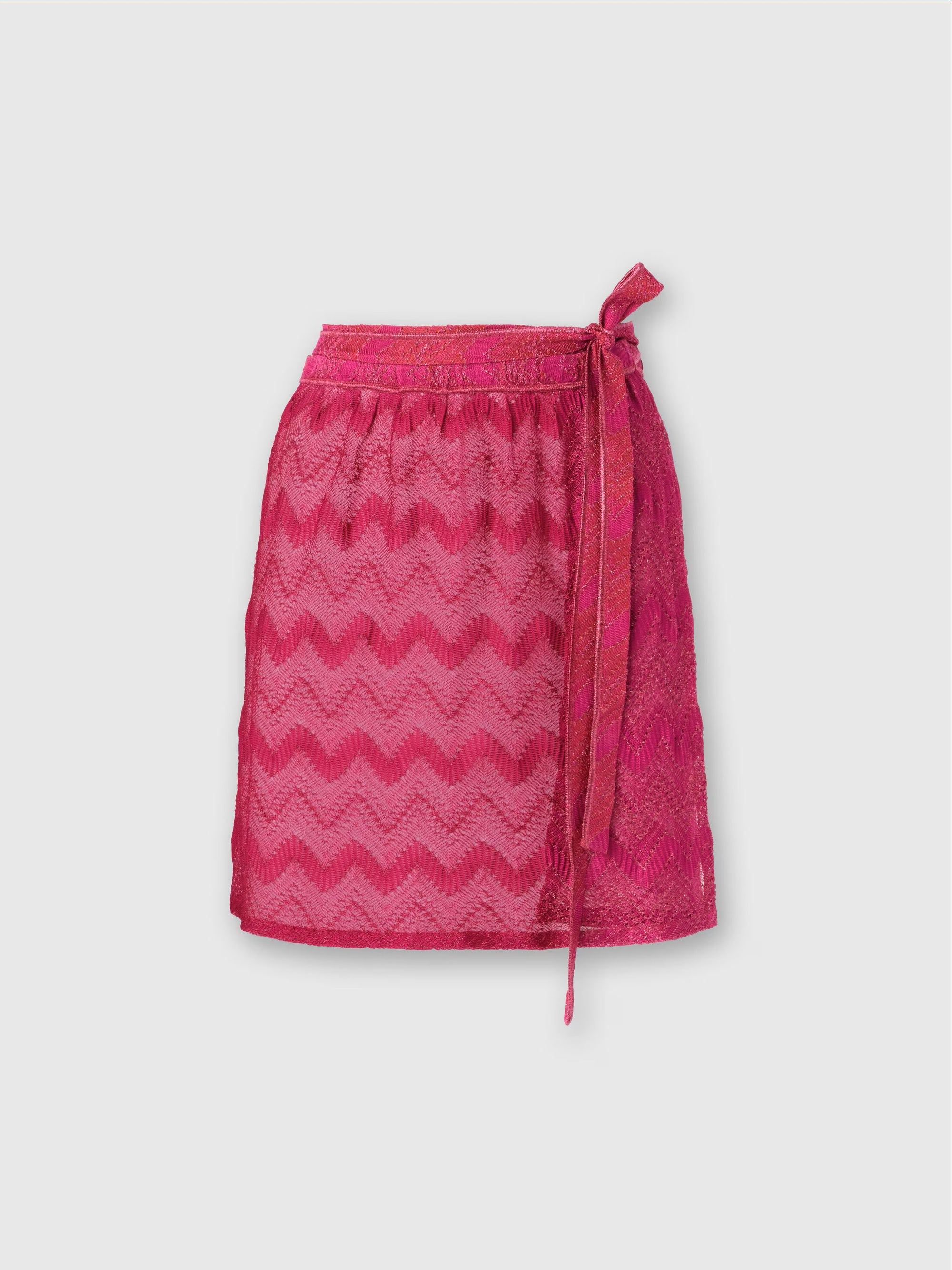 Pink Chevron Miniskirt