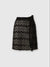 Black Chevron Mini Skirt