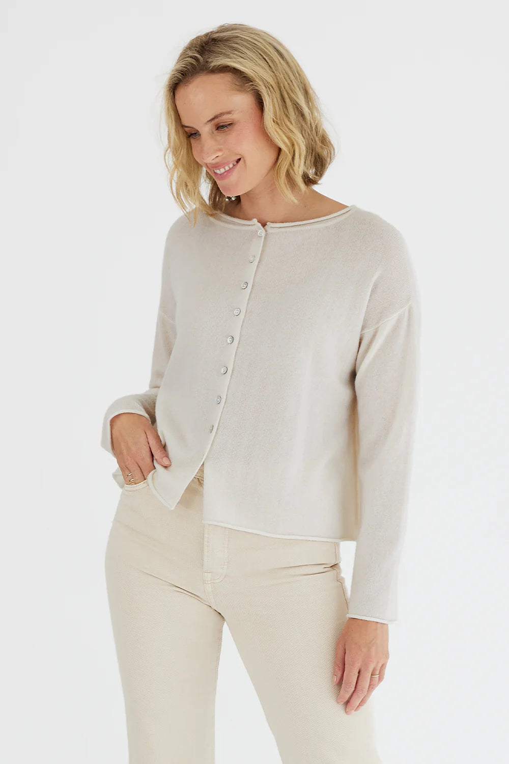 Mia Reverse Button Cardi