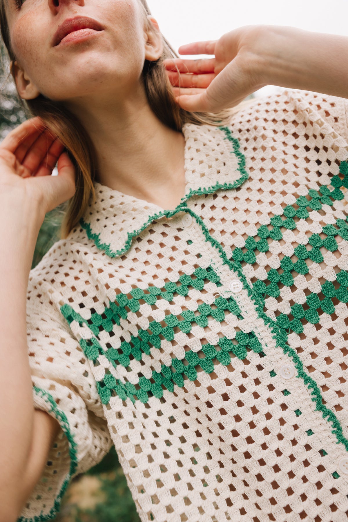 Retro Crochet Shirt