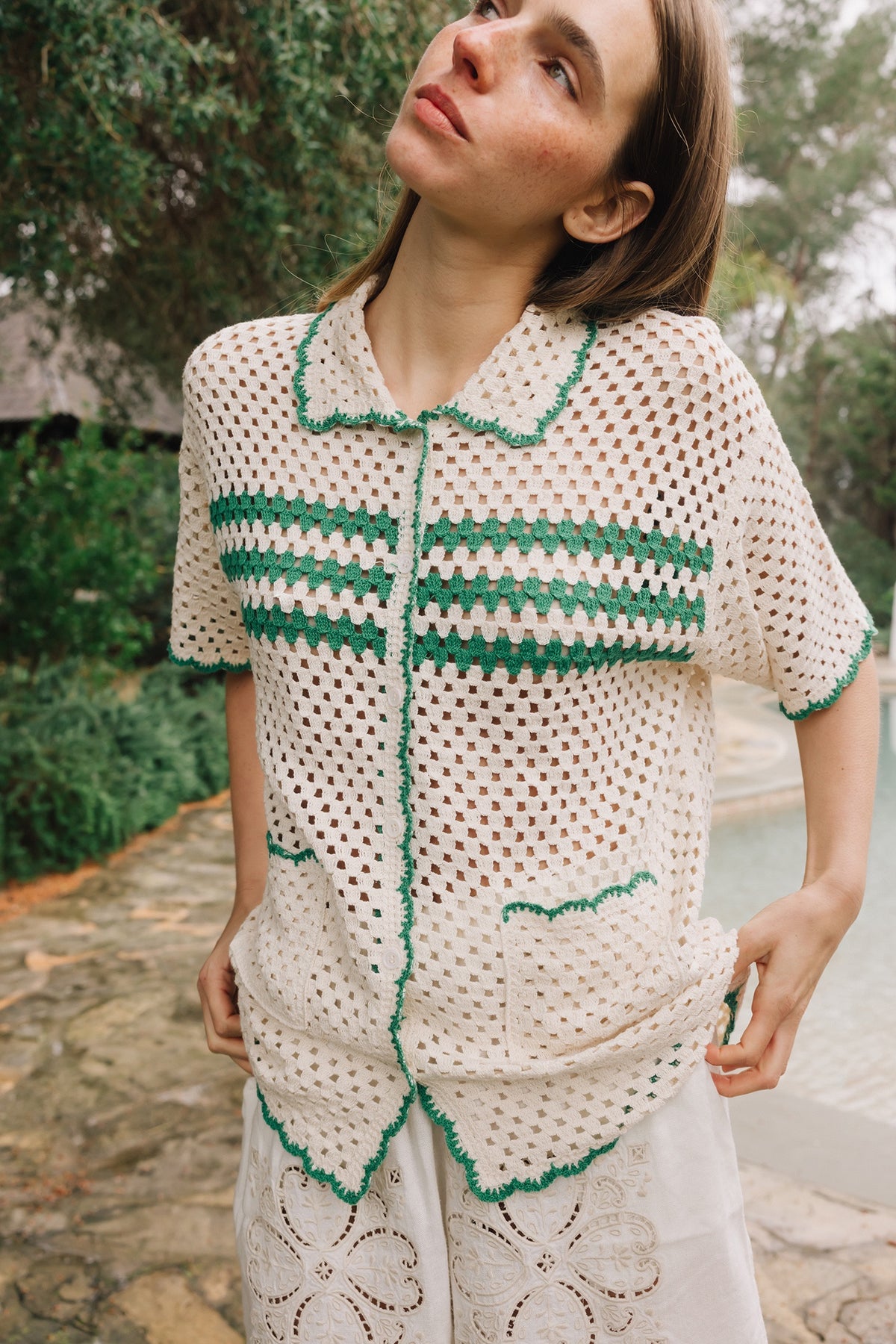 Retro Crochet Shirt