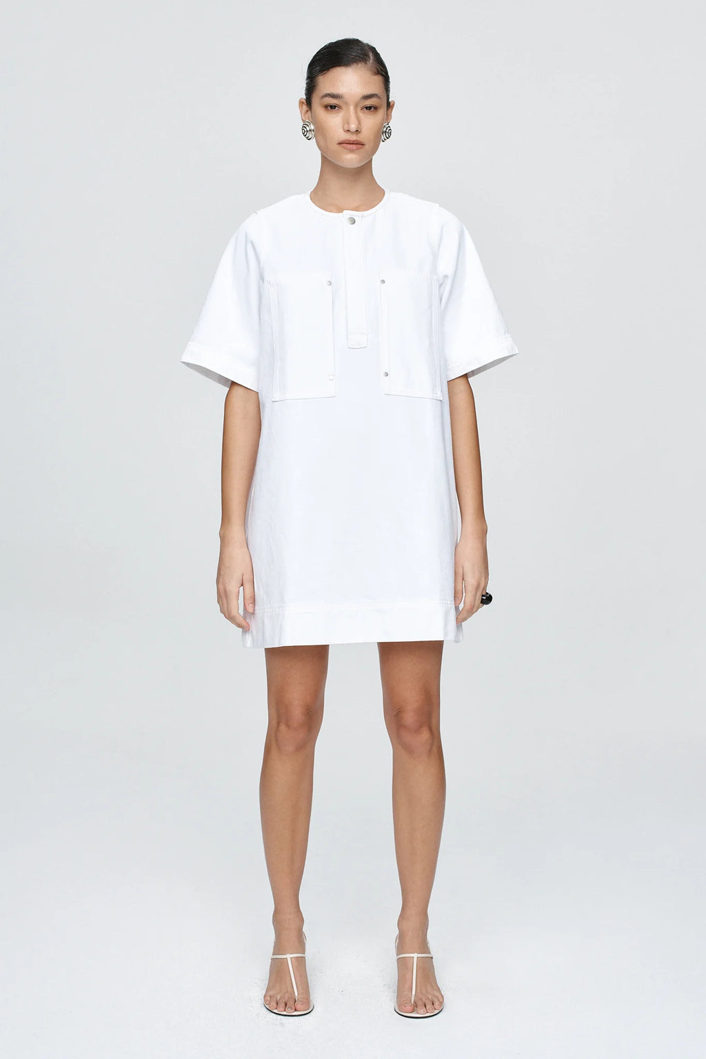 Patch Pocket Dress - Blanc