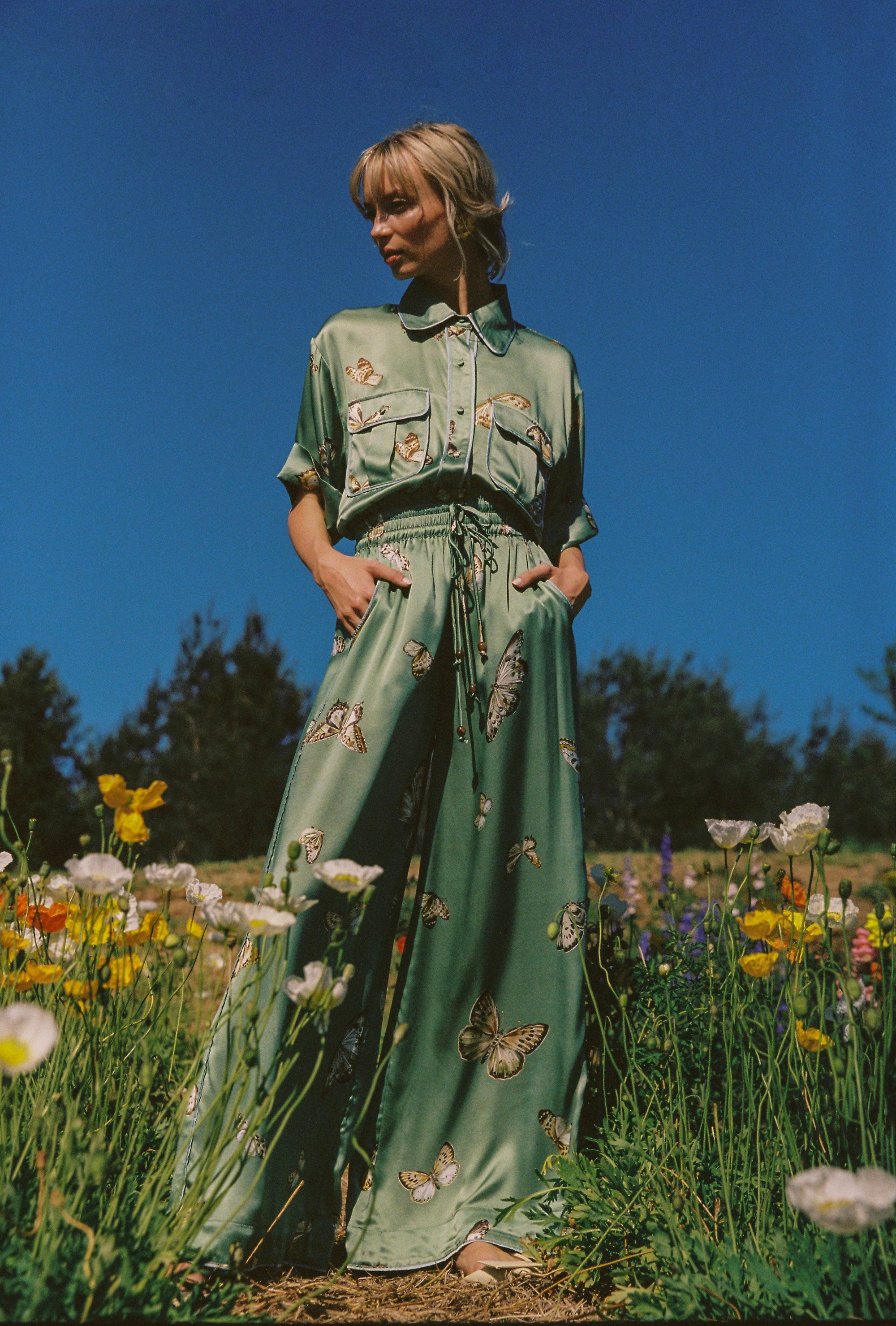 Papillon Silk Pant