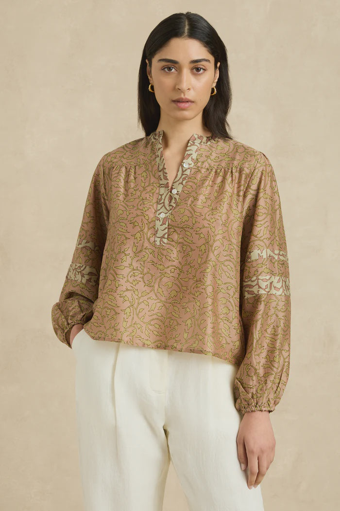 Quinn Blouse - Midnight Vine