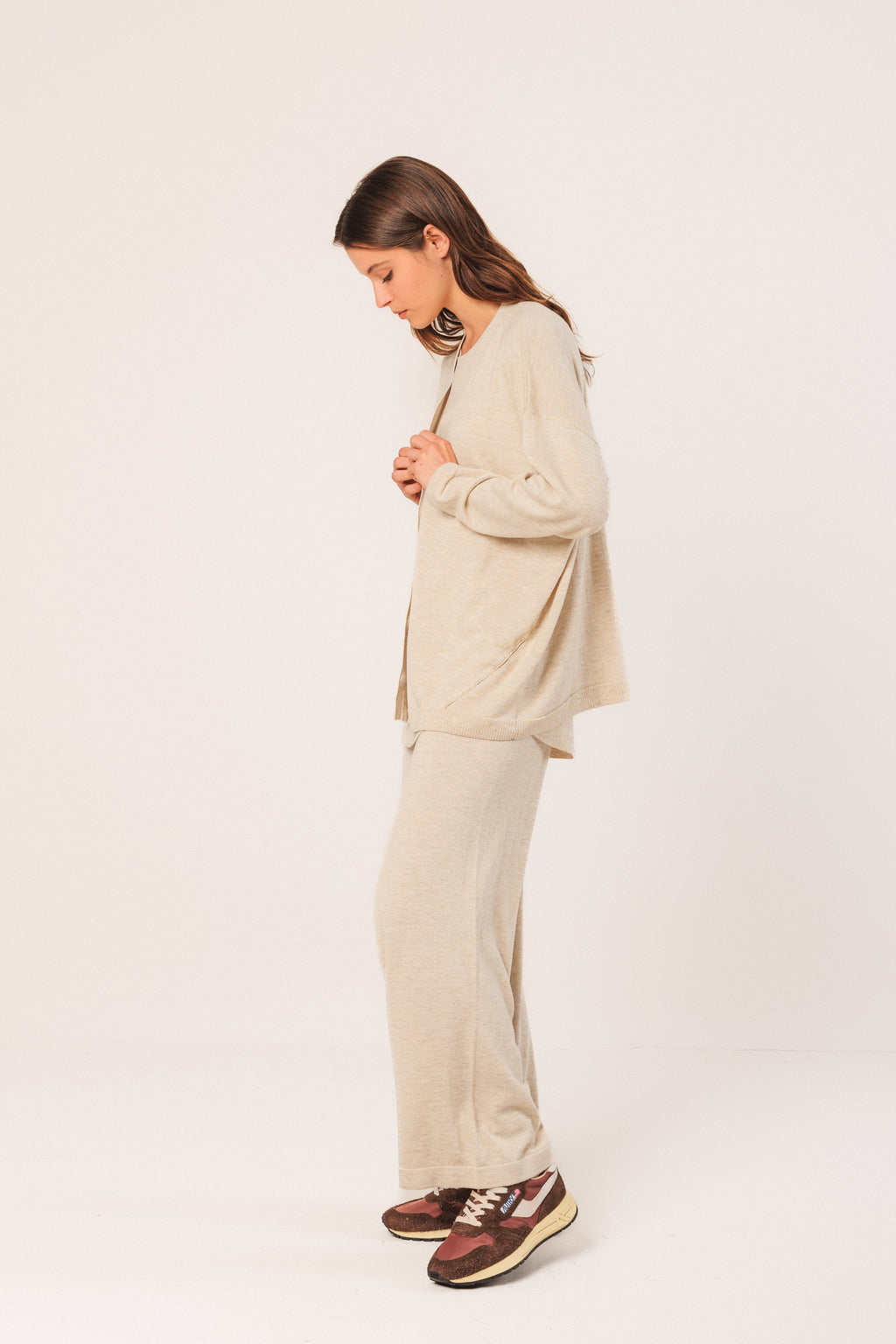 Longline Beige Cardigan