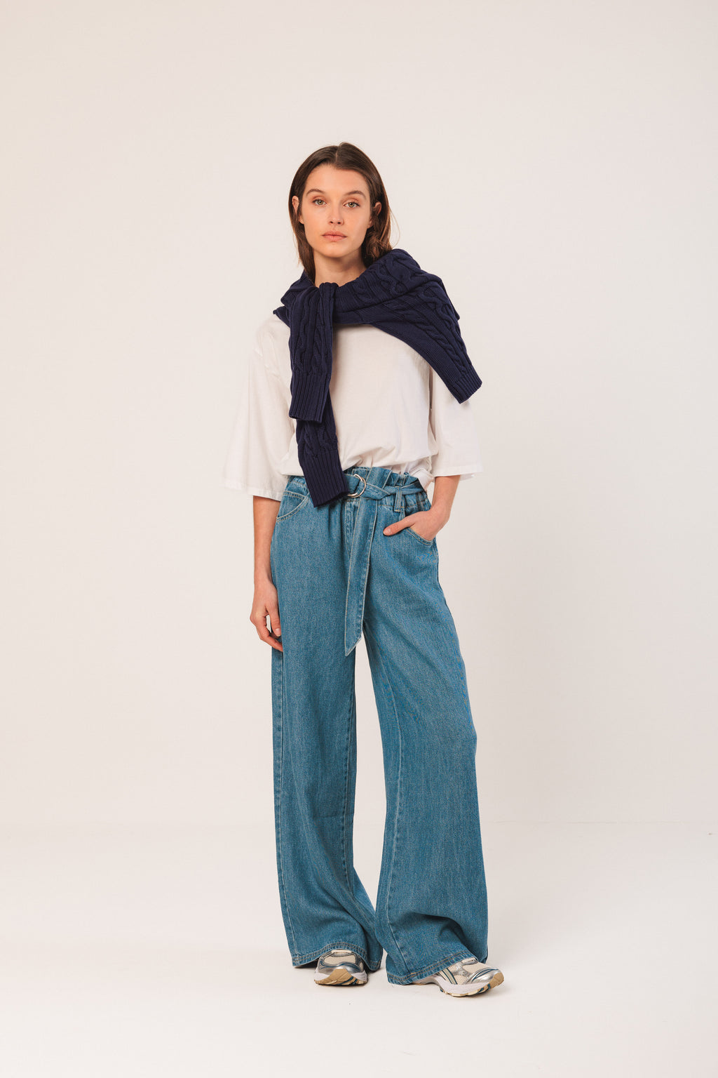 Zip Up Cotton Cardigan