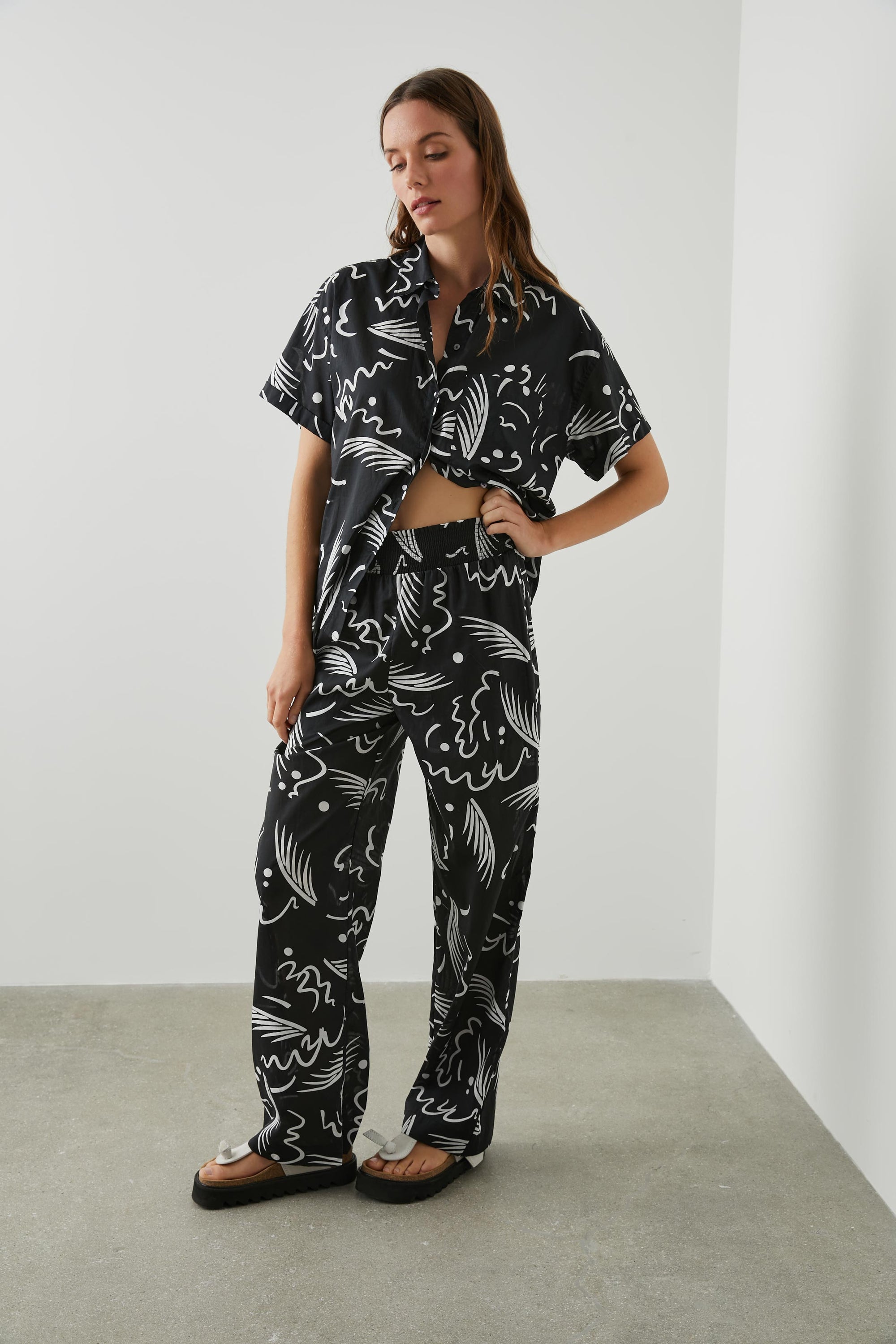 Jeanne Shirt - Tahiti Night