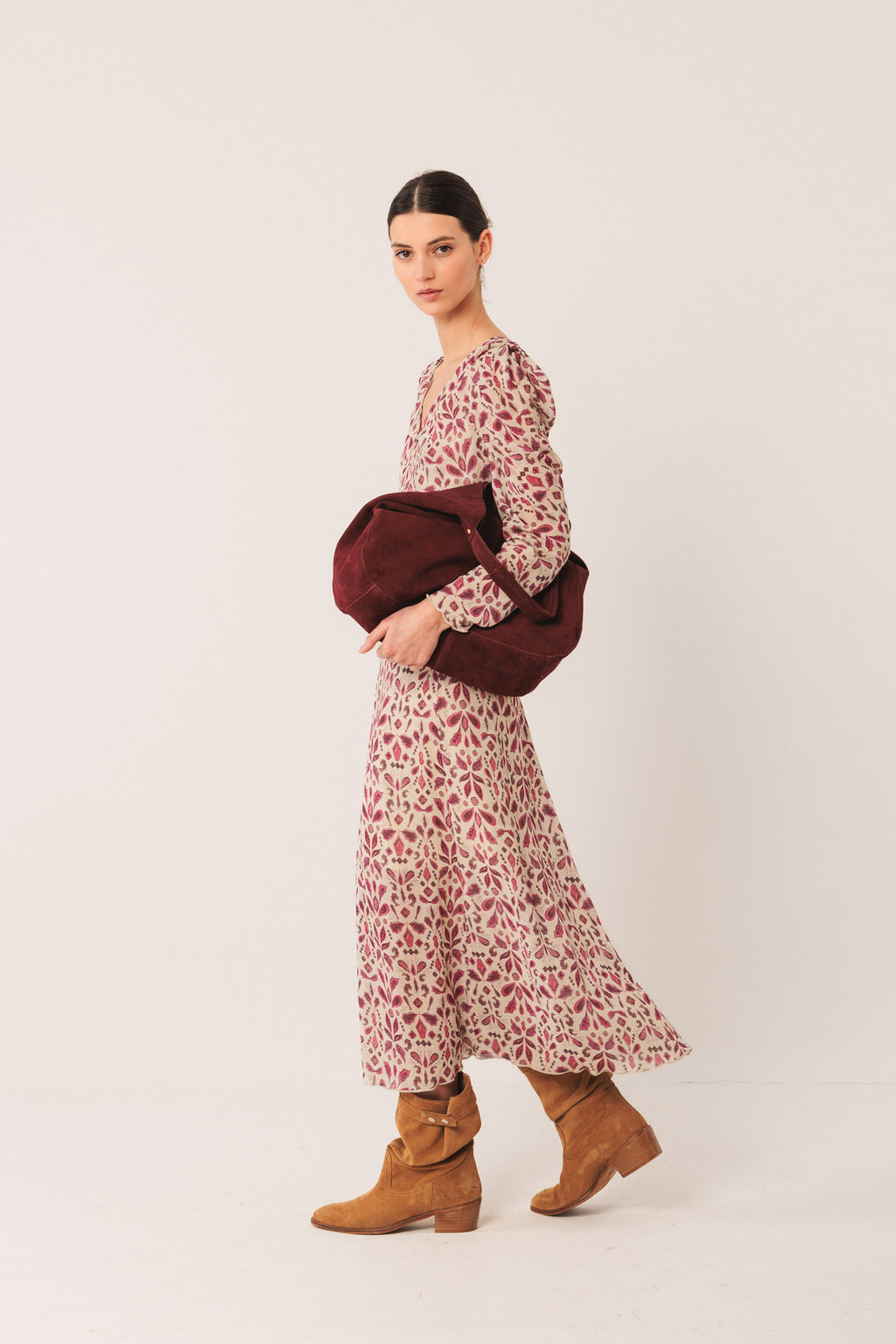 Suede Hobo Bag