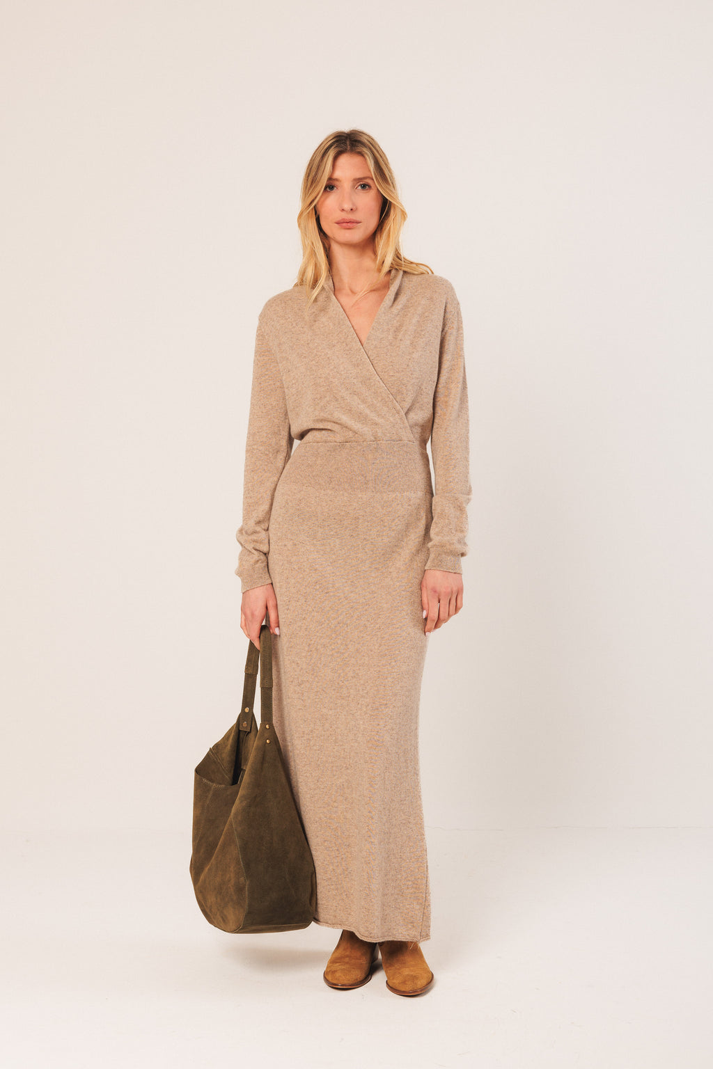 Suede Hobo Bag
