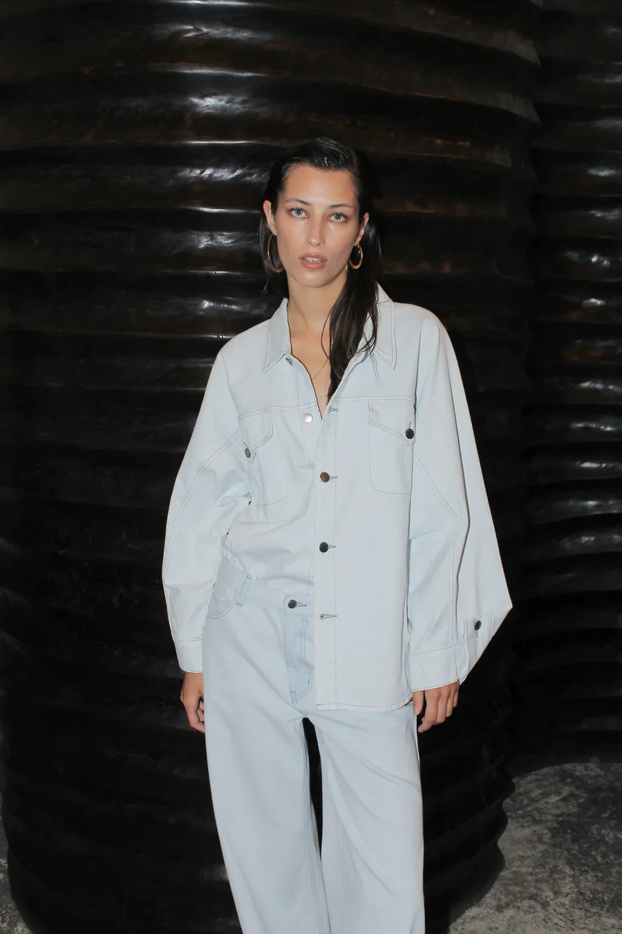 Jeja Light Denim Shirt Jacket BOHEME LUXE