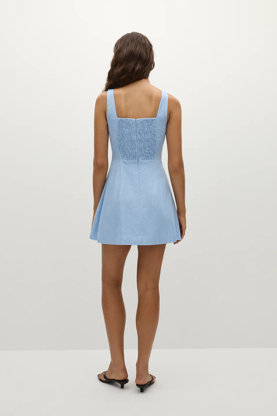Felice Mini Dress - Mineral Blue