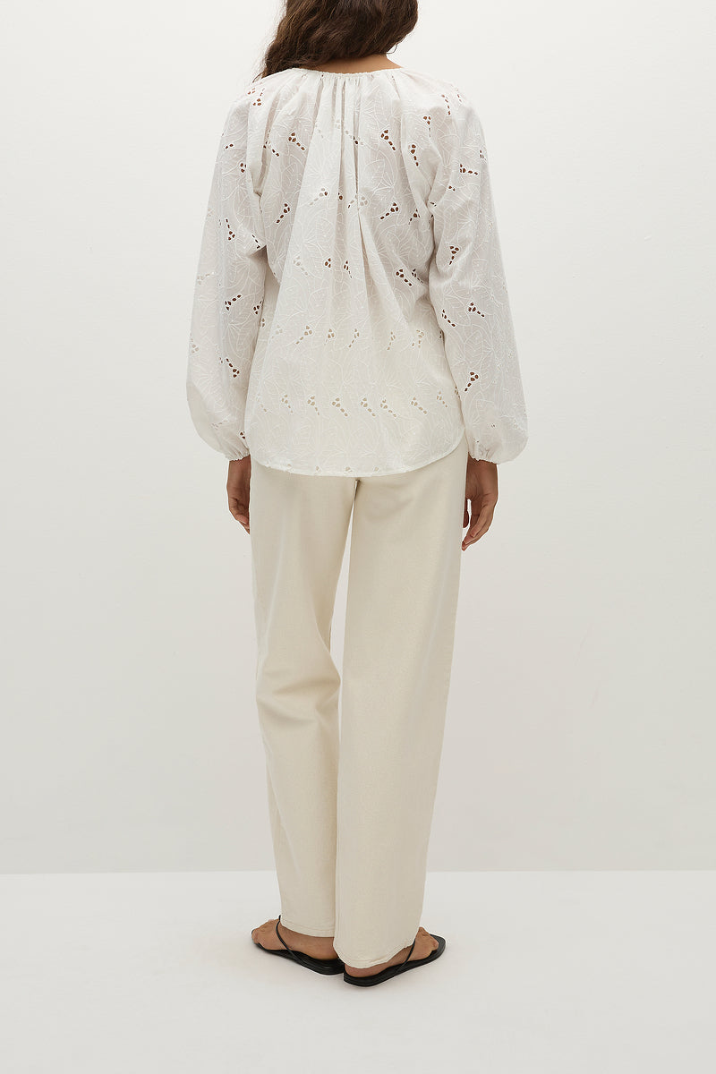Thora Broderie Blouse