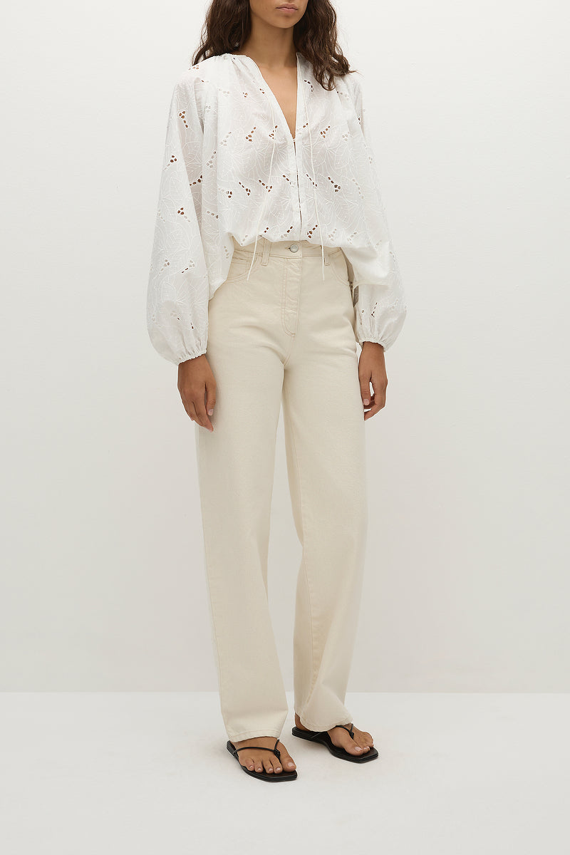 Thora Broderie Blouse