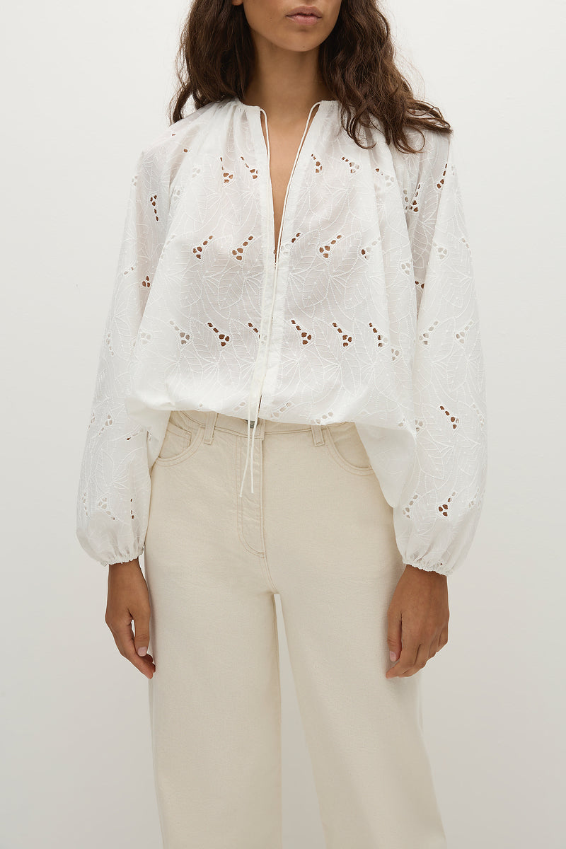 Thora Broderie Blouse
