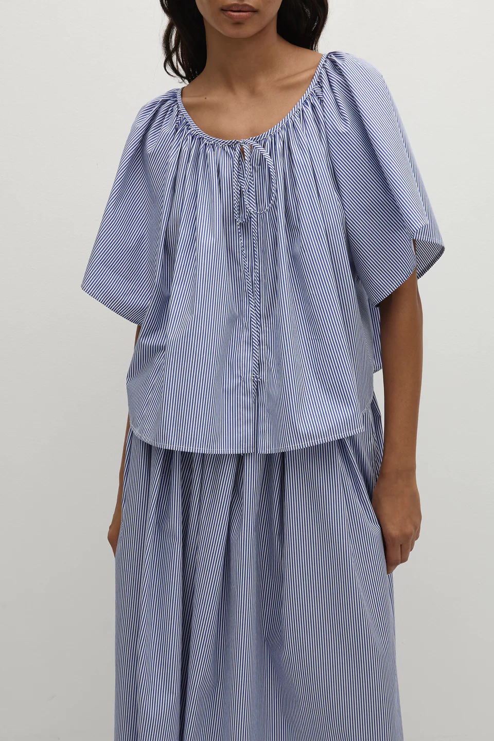 Astrid Skirt - Vintage NAvy Stripe