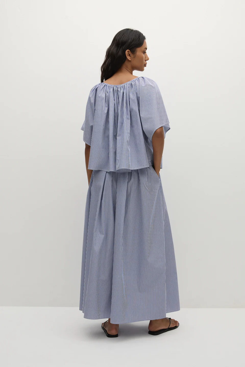 Astrid Skirt - Vintage NAvy Stripe