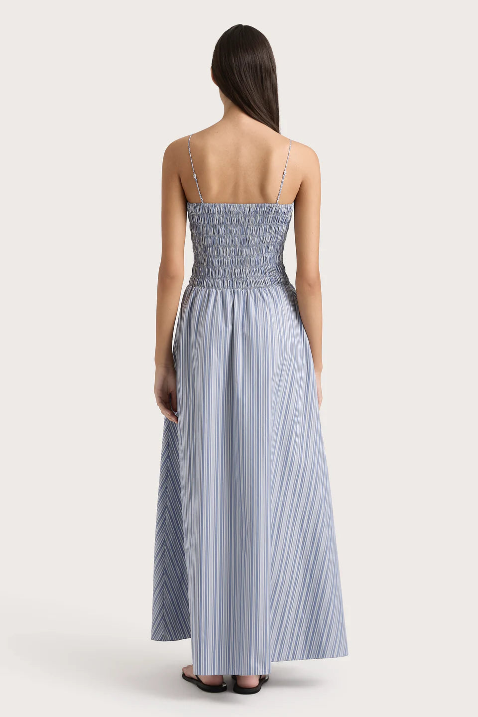 Lida Maxi Dress - Blue Stripe