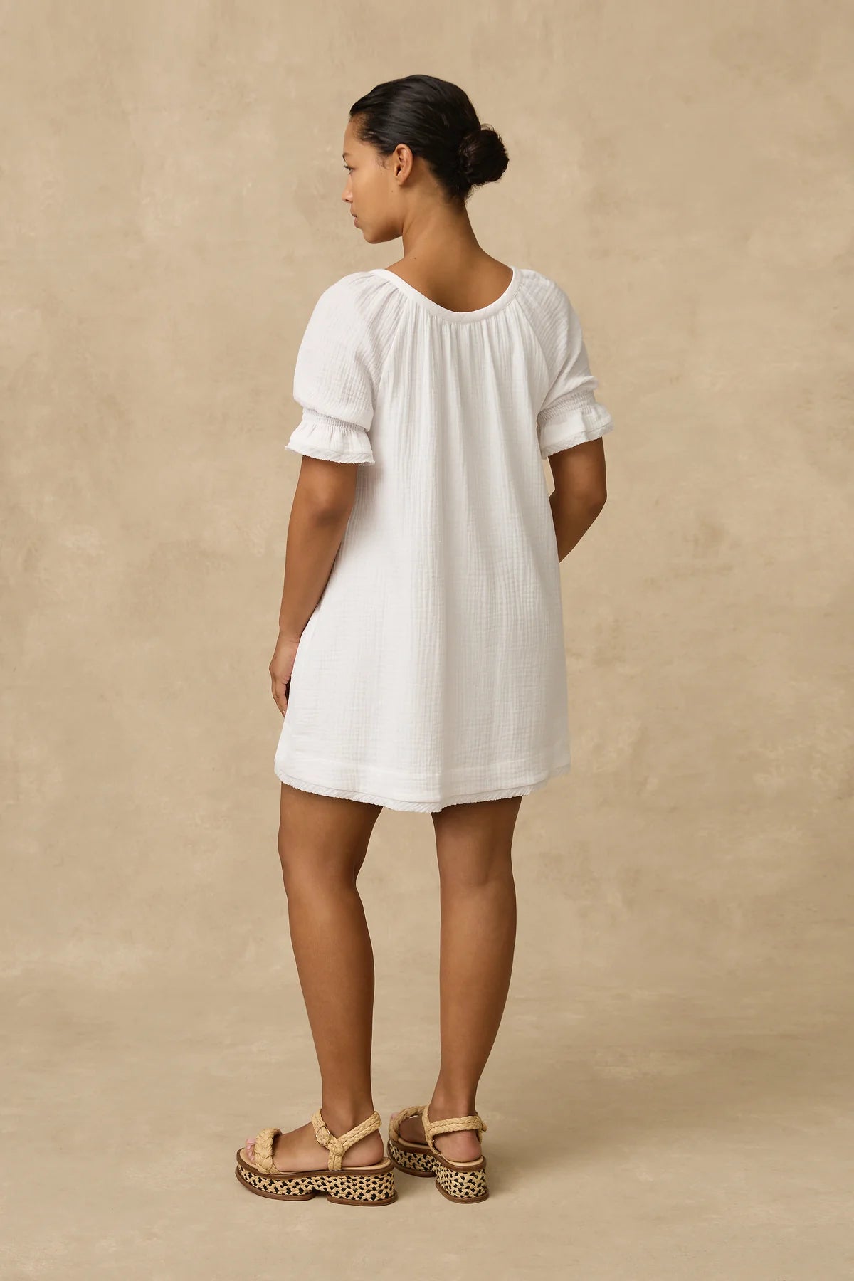 Double Cotton Mini Dress