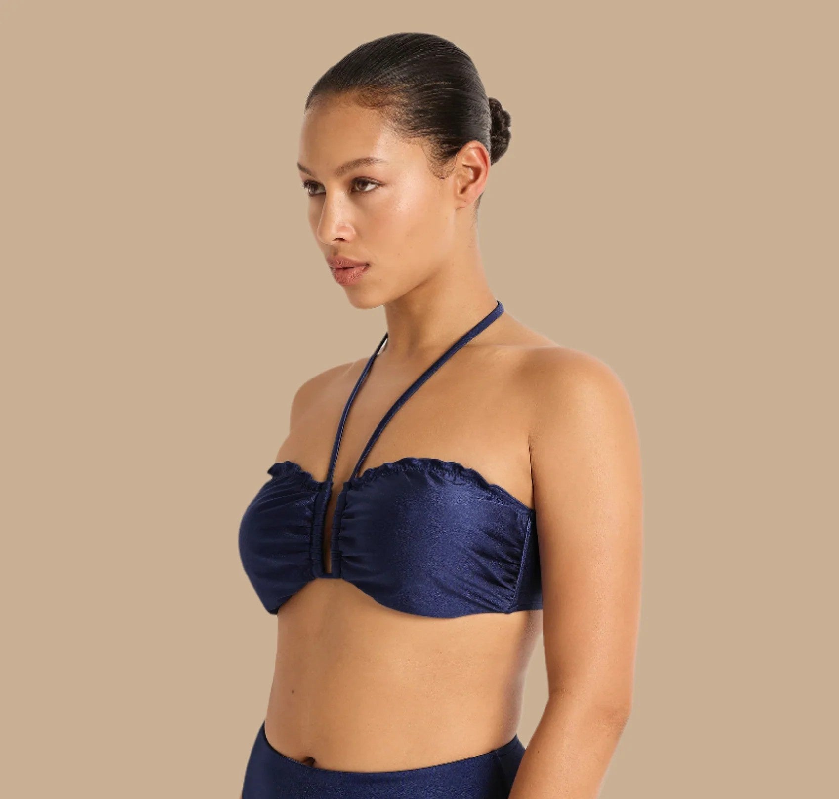 DD/E Coral Edge Bandeau Bikini - Indigo