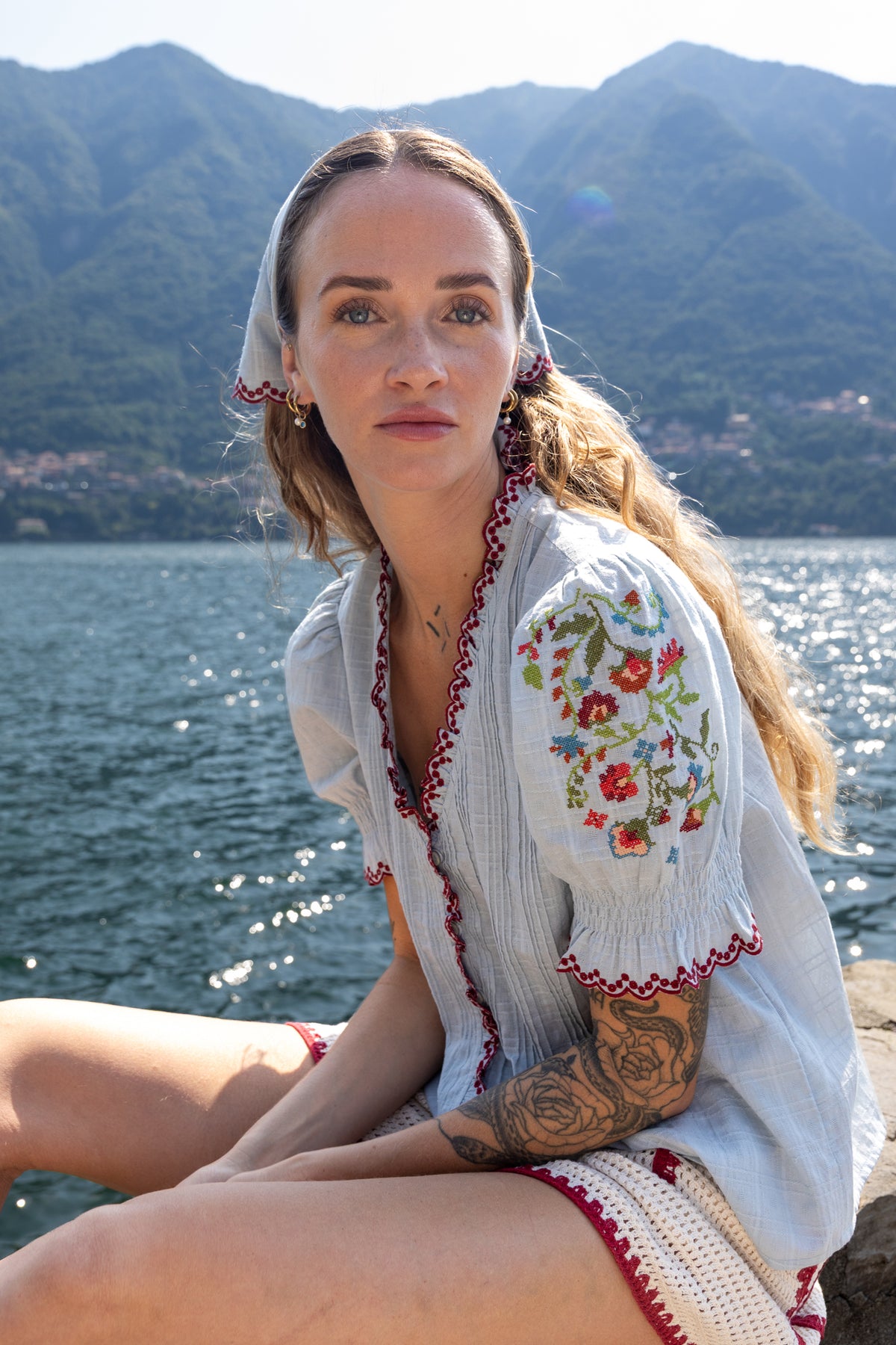 Cross Stitch Embroidered Blouse