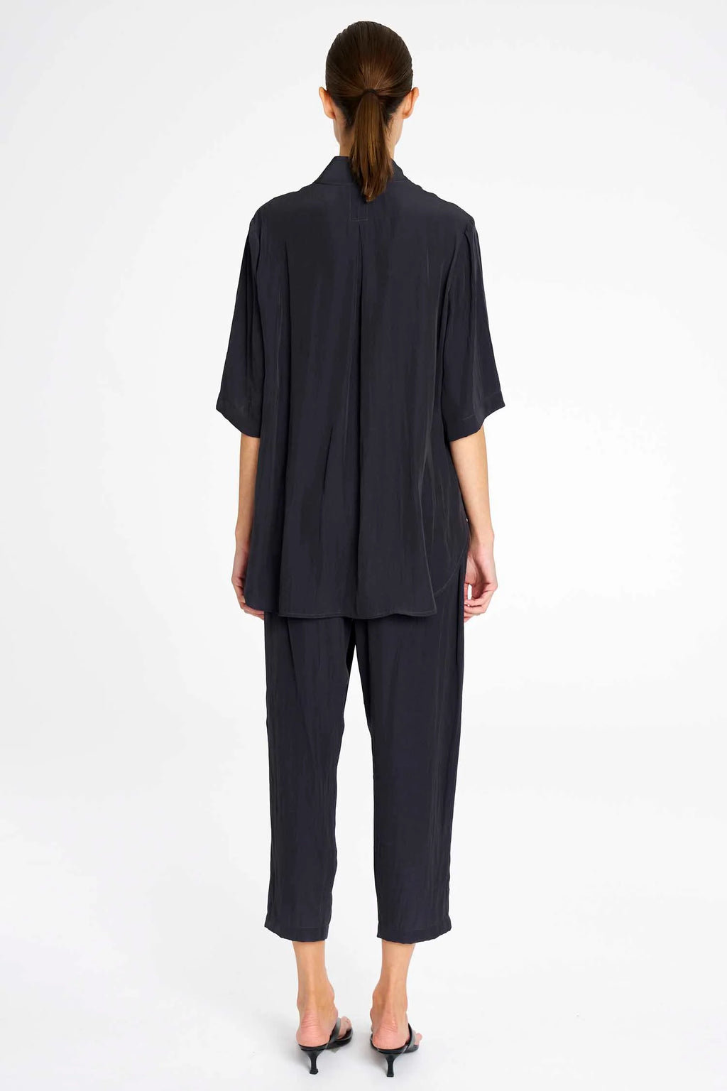 Soft Zip Pant - Navy