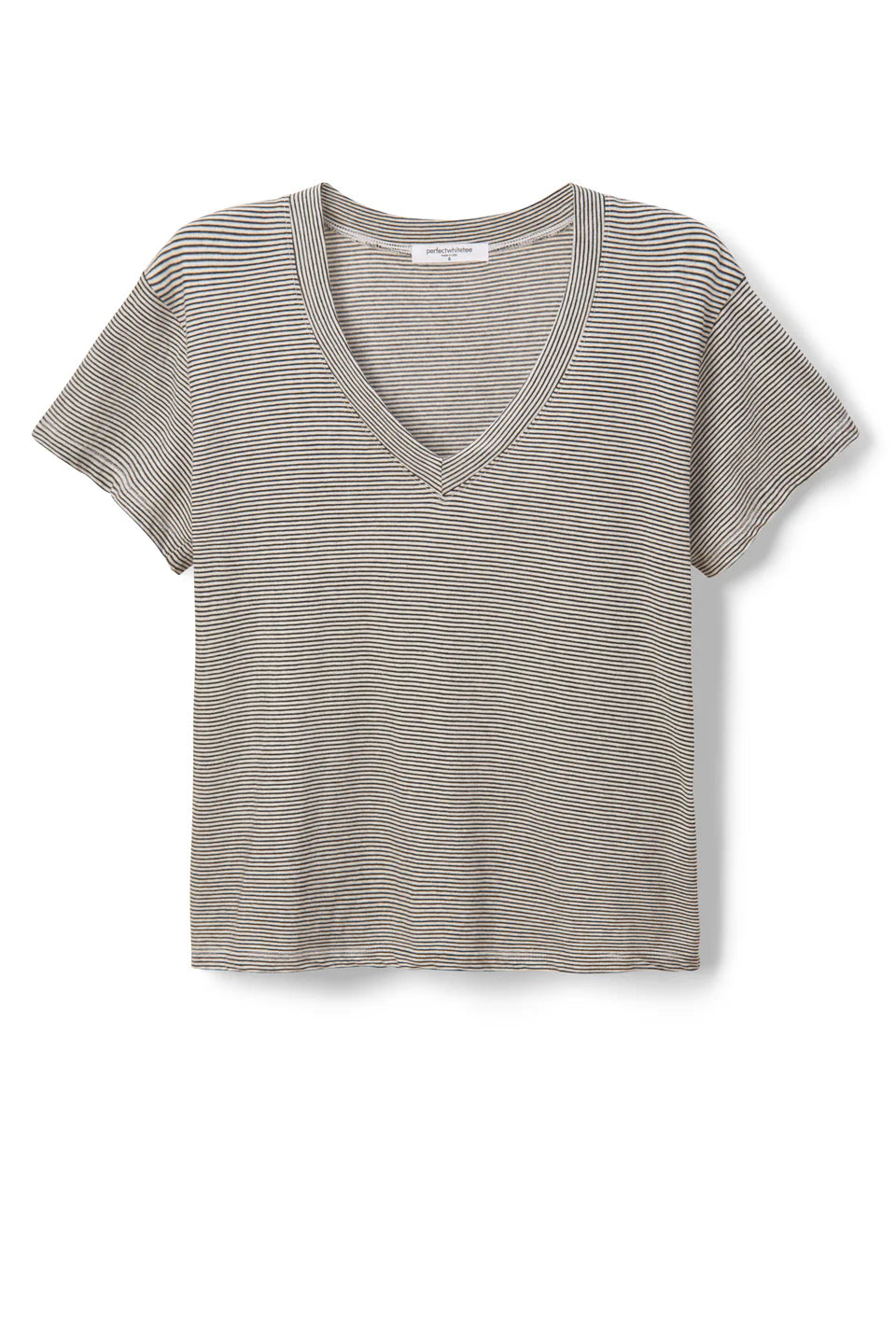Hendrix Tee - Ivory/Black Stripe