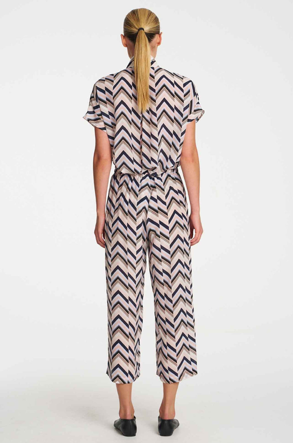 Pace Pant - Pleat Print Silk