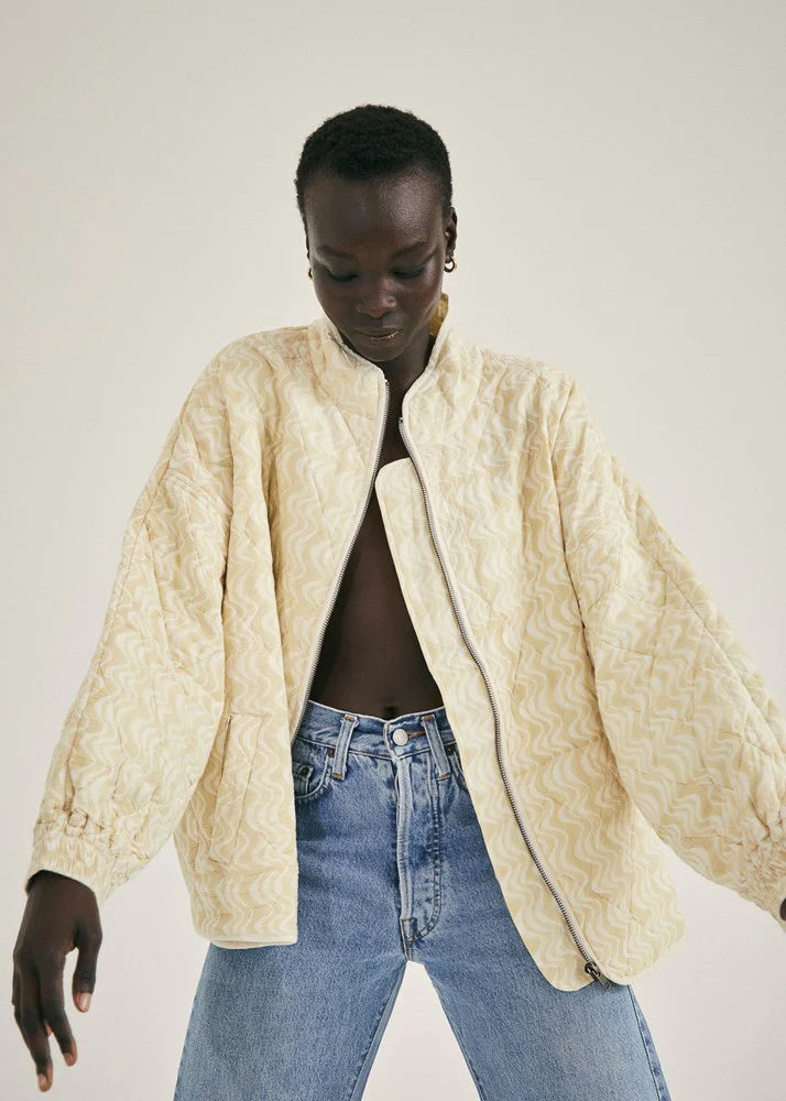 Boxy hot sale quilted jacket