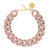 Big Flat Chain Necklace w Gold Clasp