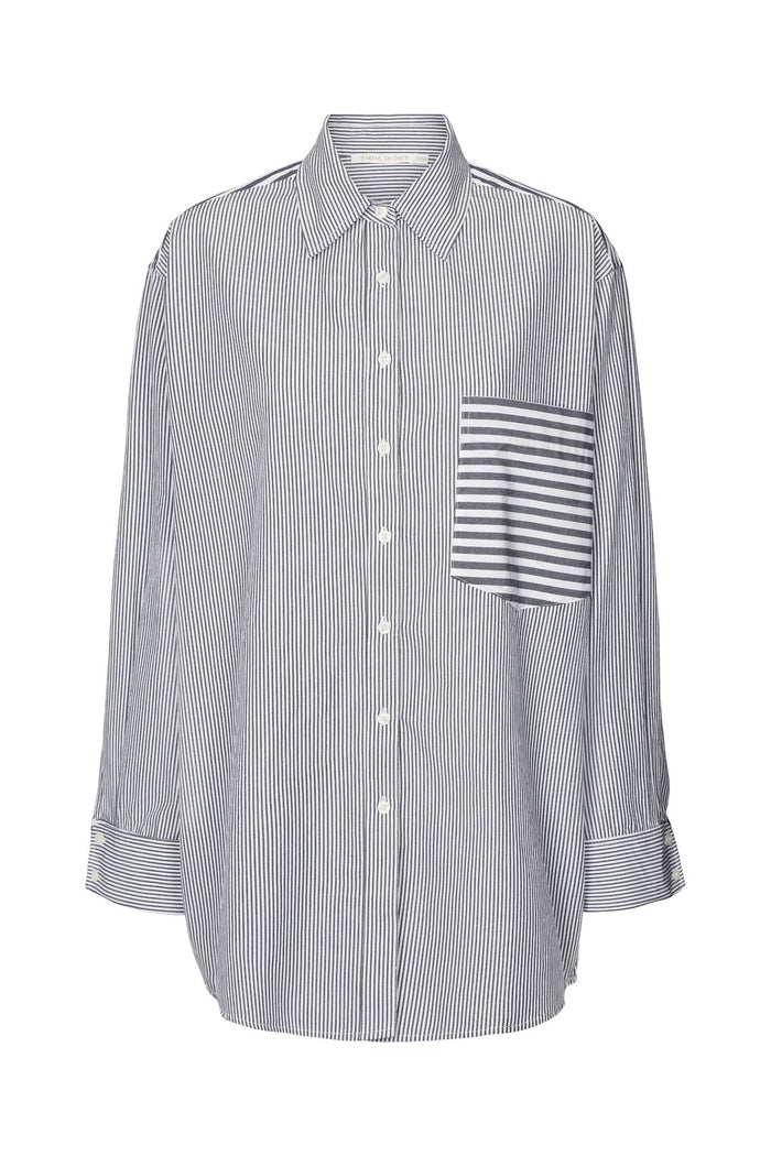 Willa Shirt - Midnight Stripe