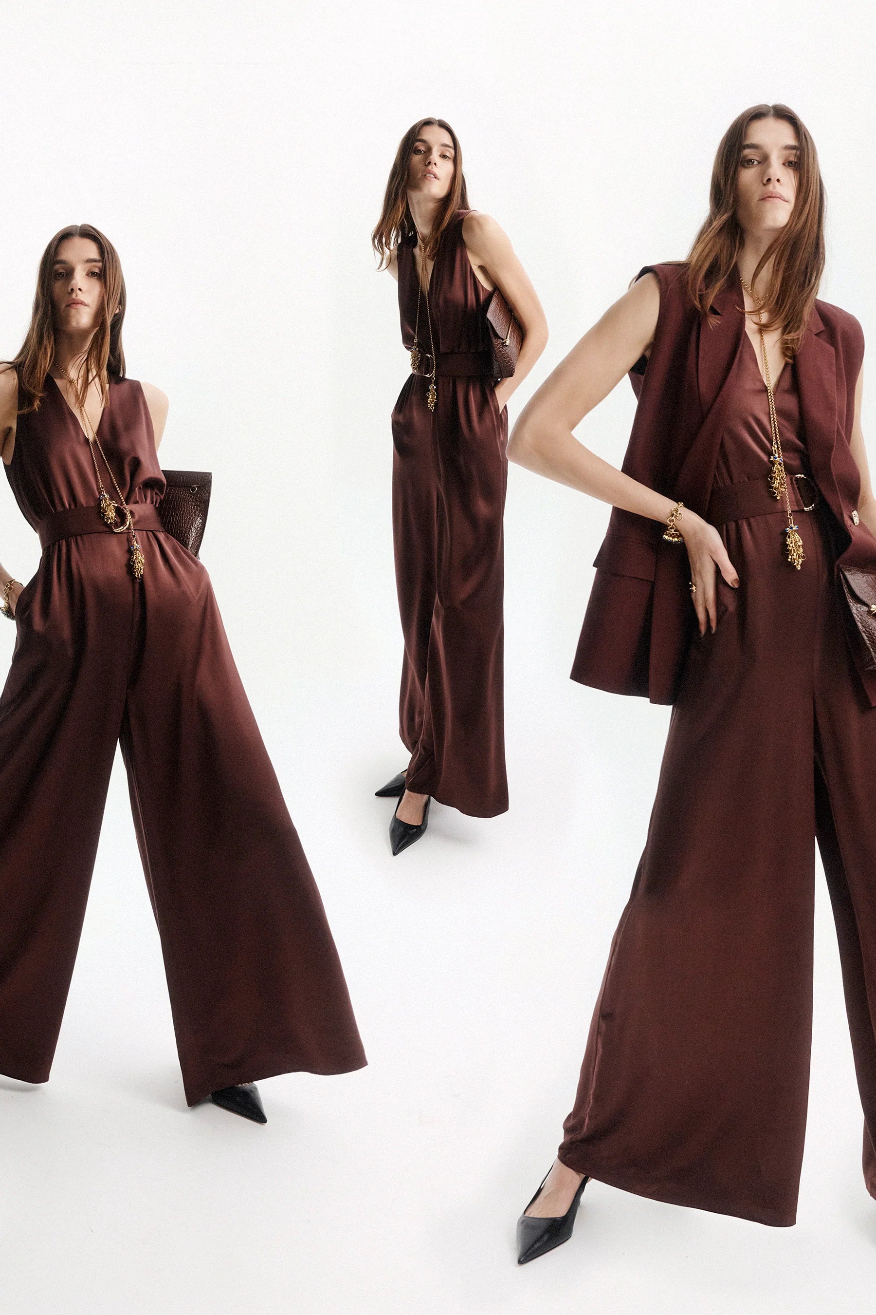 Rihanna Chestnut Jumpsuit
