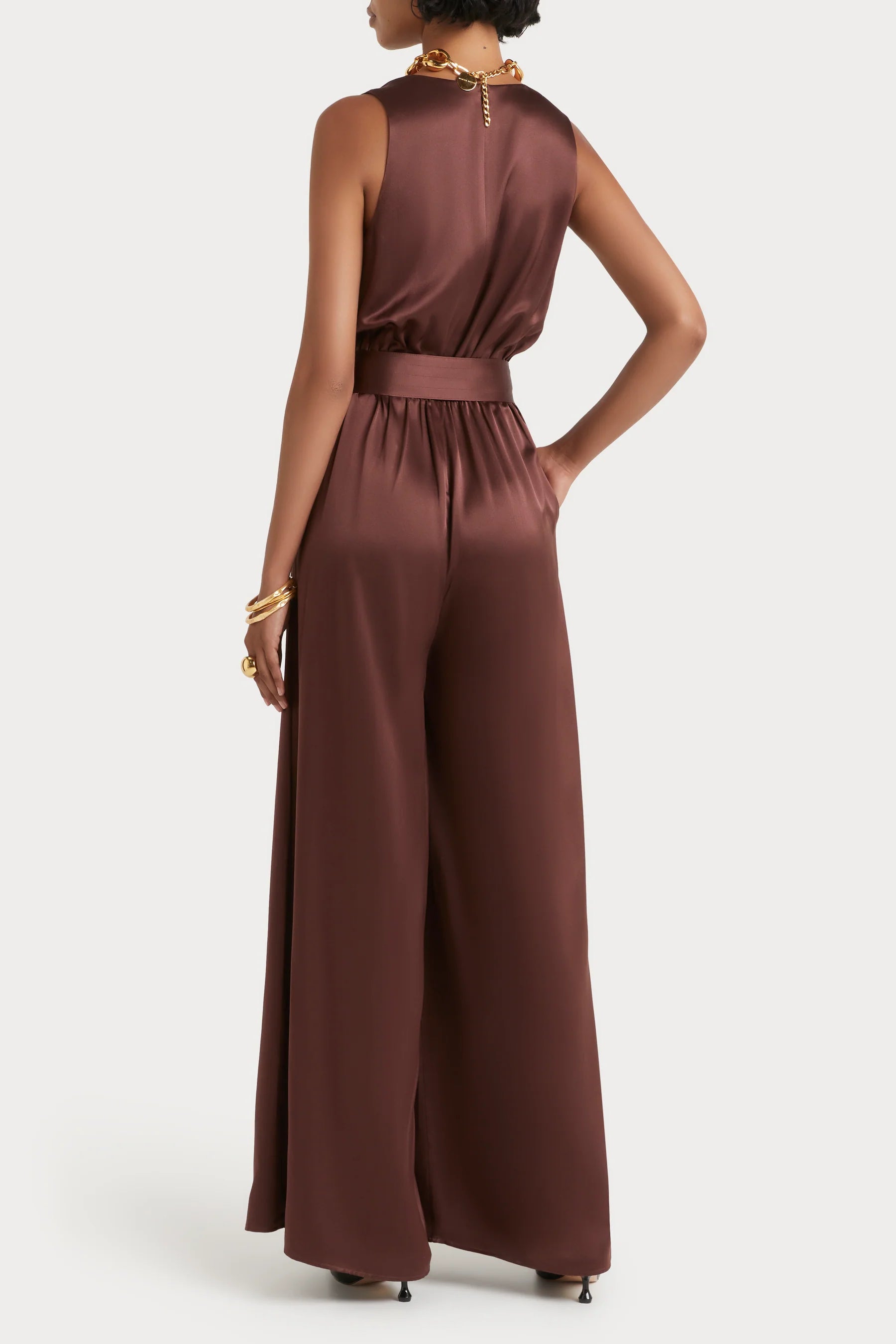 Rihanna Chestnut Jumpsuit