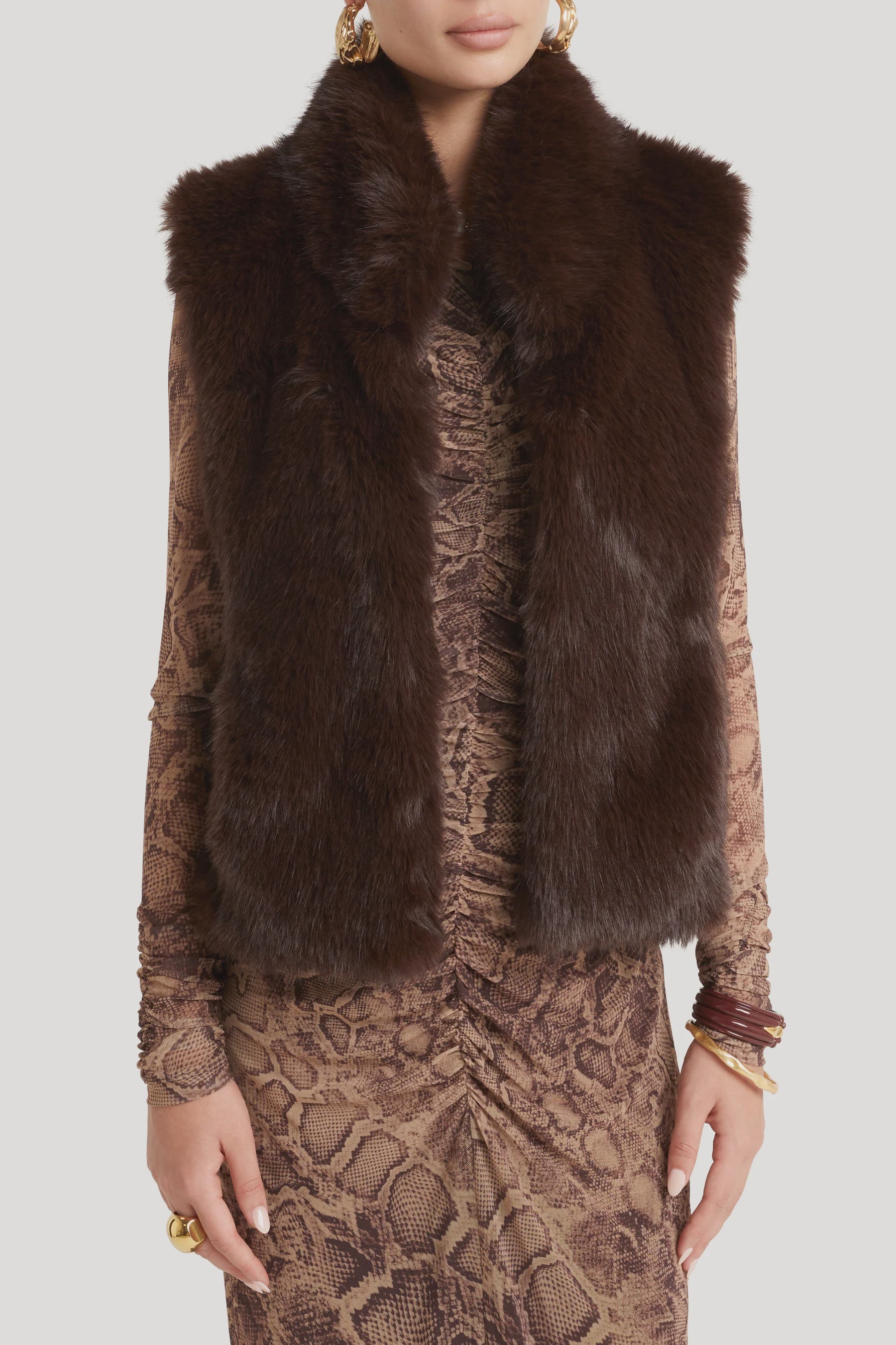 Husk Twilight Vest - Chocolate